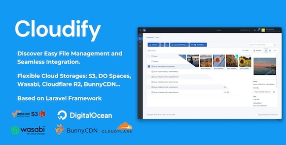 Cloudify Self-Hosted File Manager and Cloud Storage Script