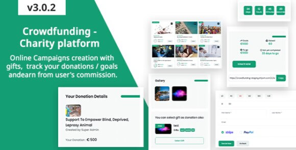 Crowdfunding Fund Raising Platform Charity Donation Script