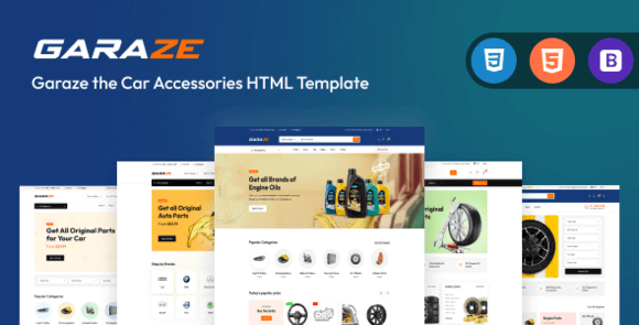Garaze Car Accessories HTML Template