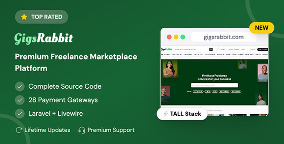 GigsRabbit Premium Freelance Marketplace Platform Script
