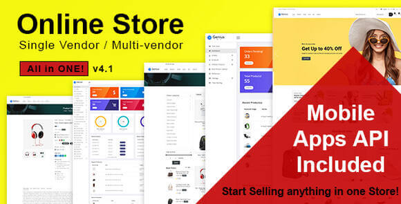 Online Store All in One Multi Vendor Laravel eCommerce Script