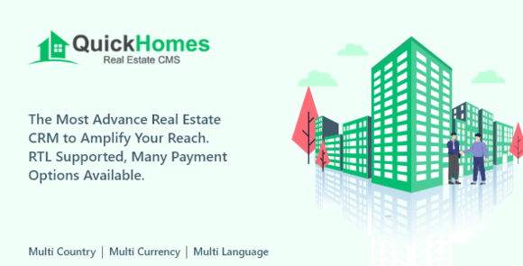 QuickHomes Laravel Real Estate Agency Portal Multilingual Nulled Script