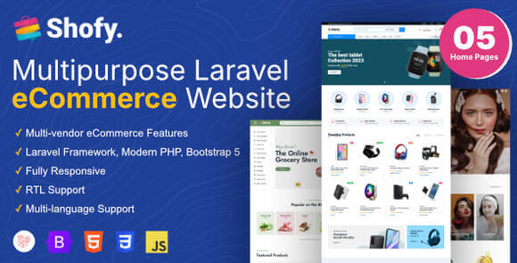 Shofy eCommerce and Multivendor Marketplace Laravel Platform Nulled