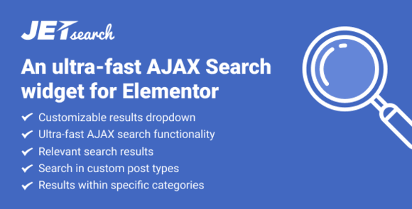 JetSearch AJAX Search Widget for Elementor Addon