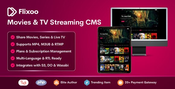 Flixoo AI-Powered OTT CMS for Movies Live TV Web Mobile