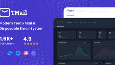 TMail Modern Temp Mail and Disposable Email System Nulled Script