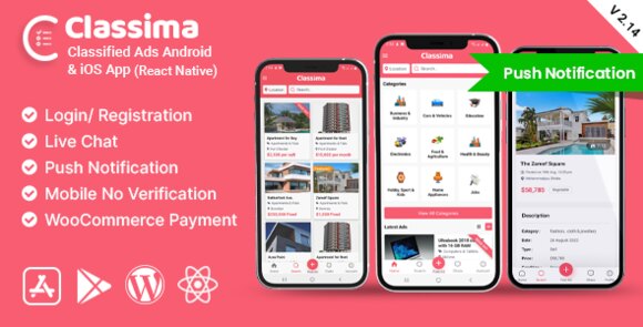 Classima - Classified Ads Android & iOS App