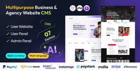 Quland Multipurpose Business and Agency Laravel Website CMS