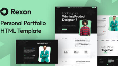 Rexon Personal Portfolio HTML Template