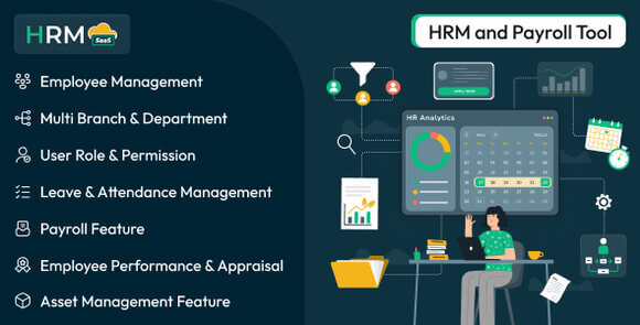HRM SaaS HR and Payroll Tool Nulled Script